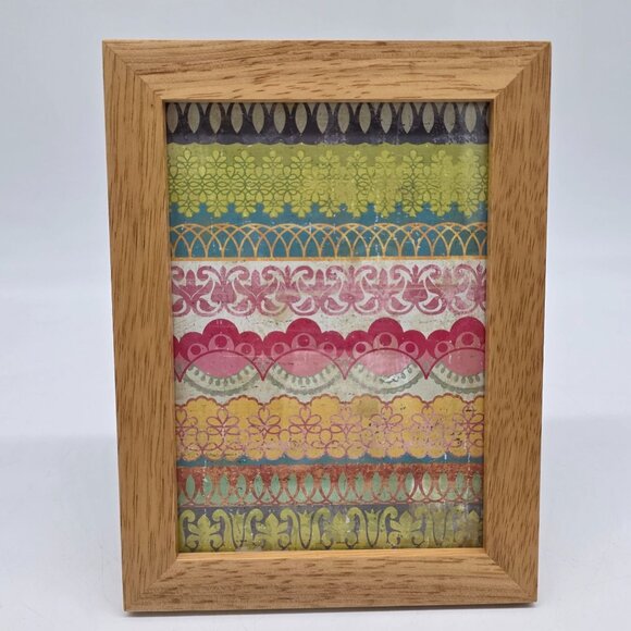 Decorative Bamboo Wooden Picture Photo Frame 4"x6" Thailand - Picture 1 of 11